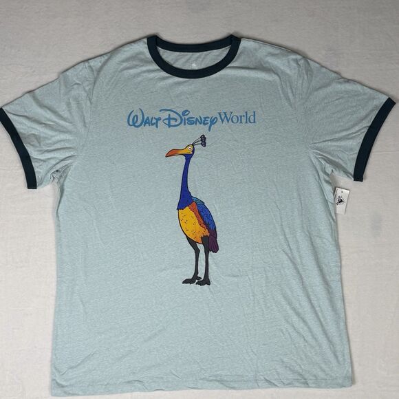 Disney Tops - NWT Walt Disney World Pixar Up Kevin Bird Ringer T-Shirt Mens XL
